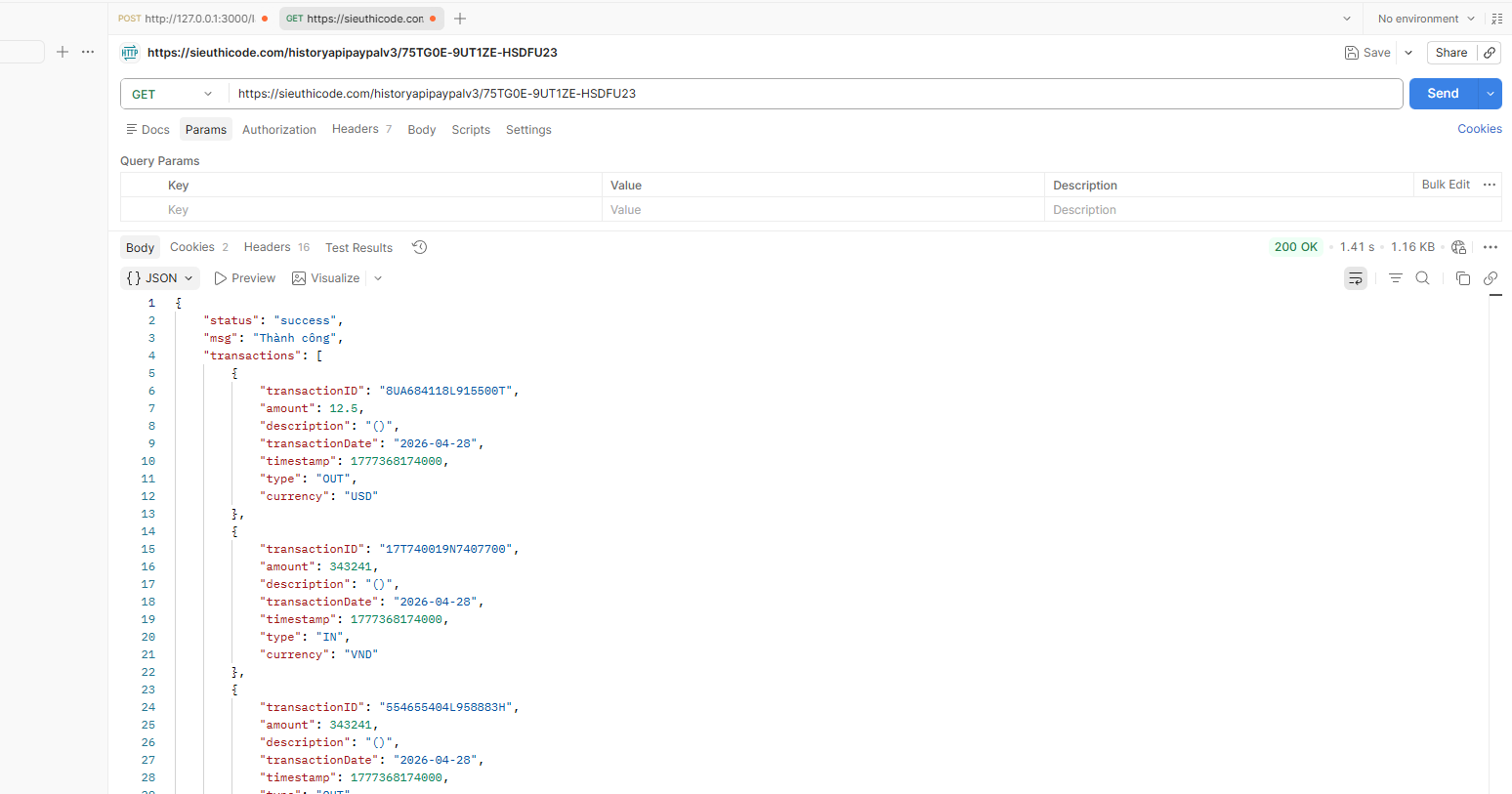 API PAYPAL NEW
