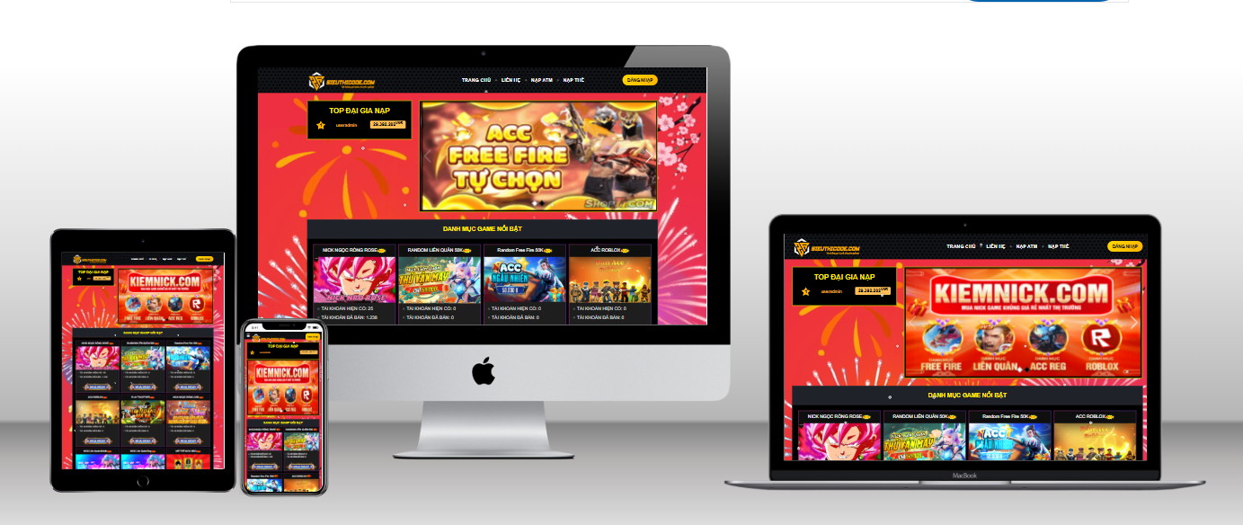 Shop nick, dịch vụ game đa dạng, chế độ bảo mật cao an toàn trong kinh doanh